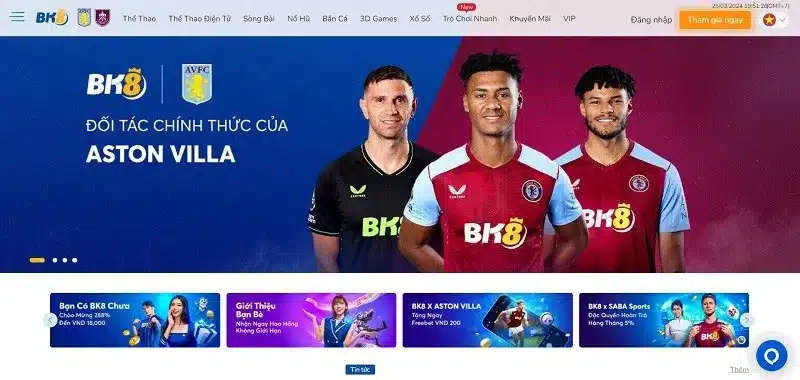 Thông tin mới nhất về BK8 năm 2024