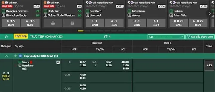 Dự đoán tỷ lệ thắng kèo BK8 qua app thông minh